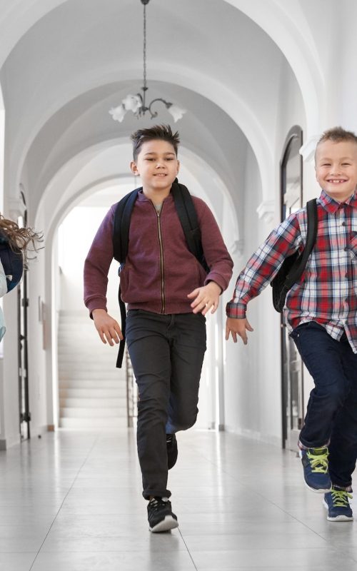 Emotionally pupils with backpacks Emotionally pupils with backpacks